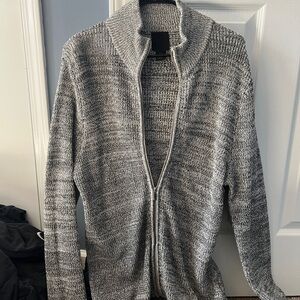 H&M Men's Zip Up Sweater - Gray